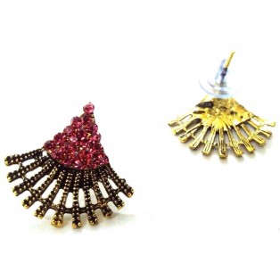 Golden Oxidized Earring Ethnic Imitation Jhumka Jhumki Jewelry Dangle Drop EA383